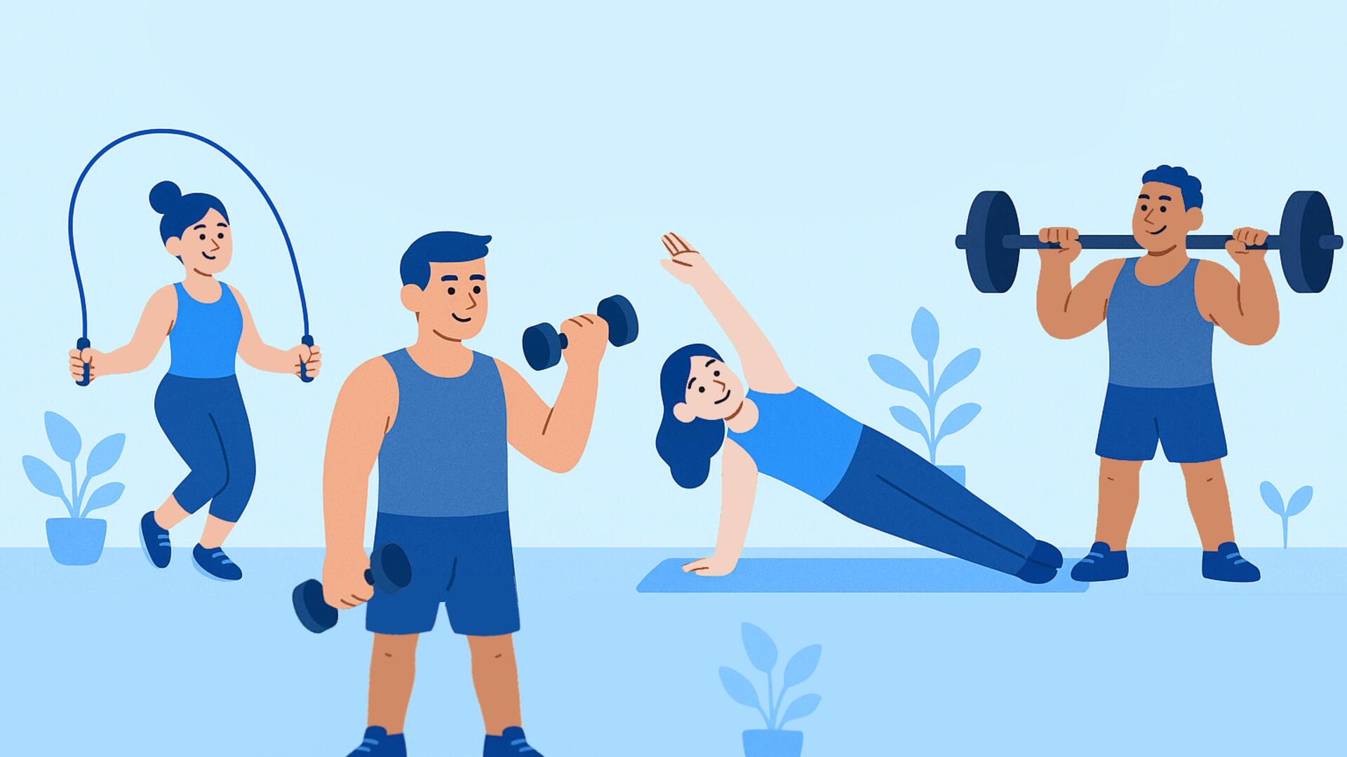 Discovery splash banner for Fitness Friends Discord server