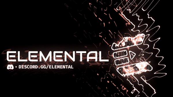 Discovery splash banner for Elemental Community Discord server