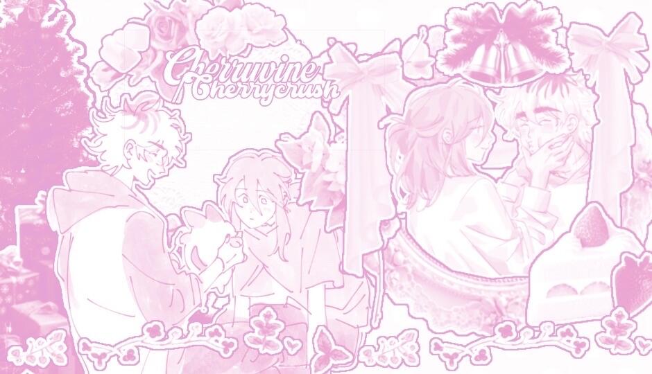 Discovery splash banner for cherryvine ♡ /cherrycrush Discord server